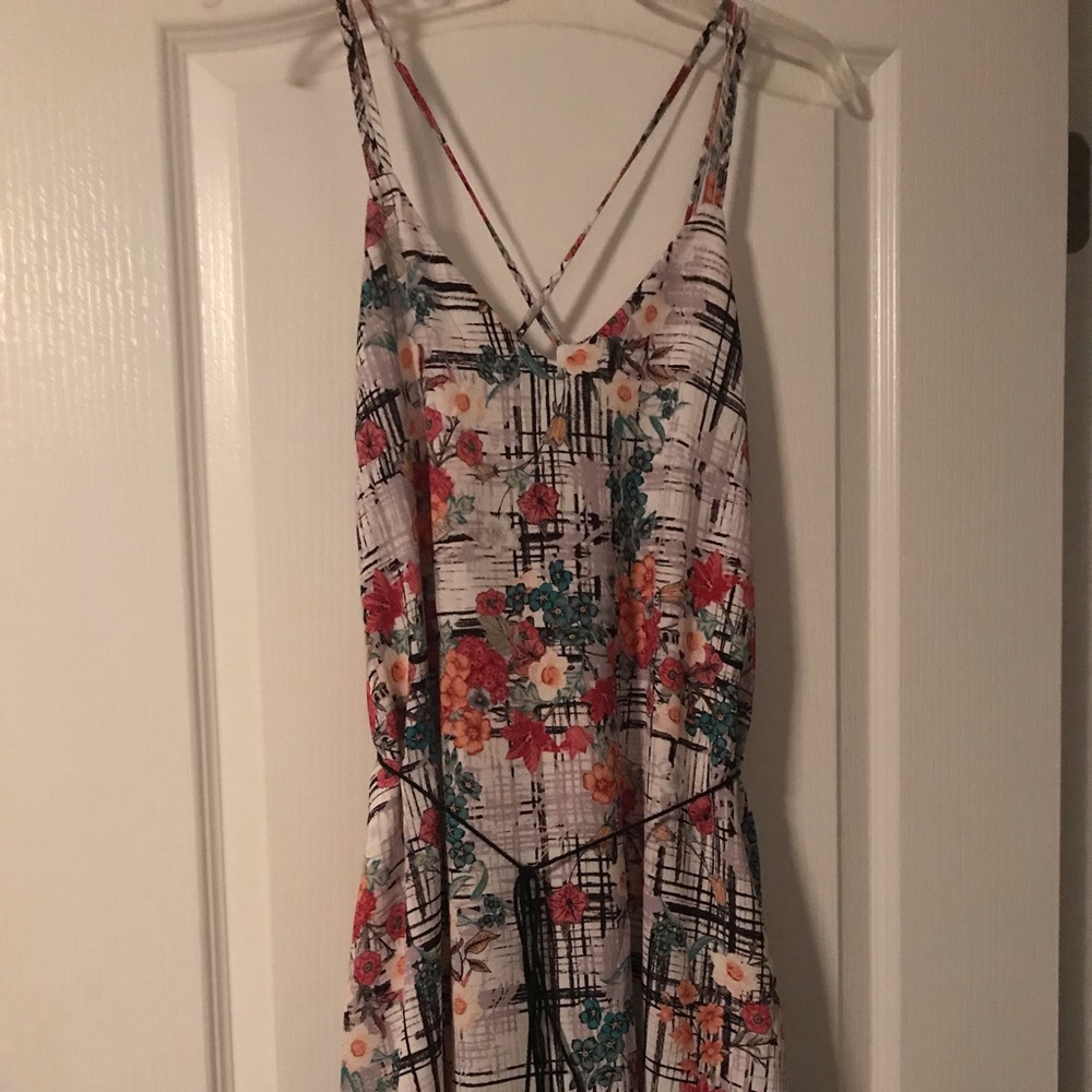Floral spaghetti strap dress